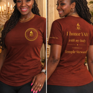 I Honor Yah with My Body Temple Steward T-Shirt | Religious Scripture Tee
